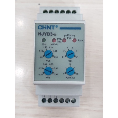 Relay bảo vệ điện áp Chint AC380V NJYB3-8 AC220V