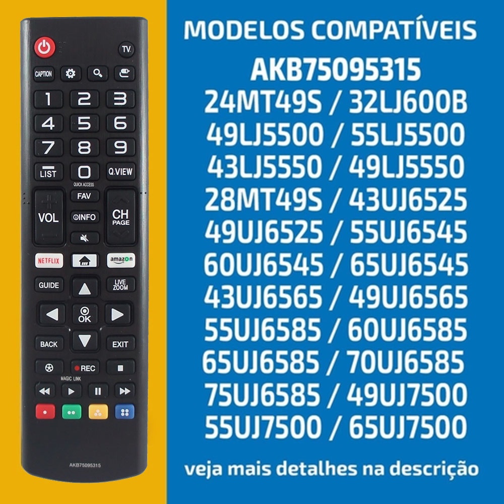 AKB mới75095315 Điều Khiển Từ Xa Cho LG Smart LED TV 55UK631C 65UK6540PSB 43LK5700PSC akb48 bỏ phiếu