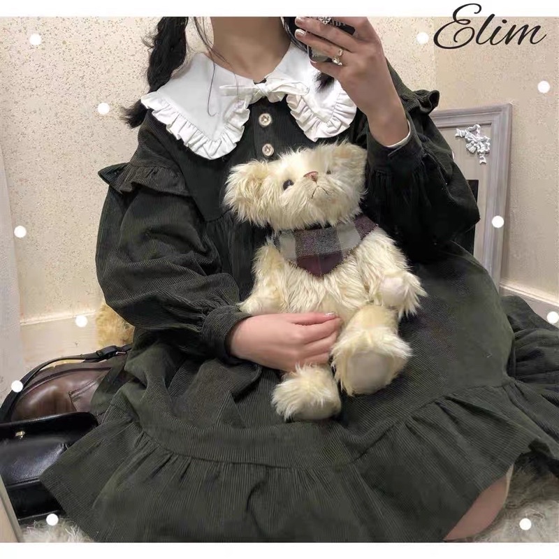 Váy/ Đầm Lolita Cổ Nấm Tay Bồng Ulzzang - Kèm ảnh thật✨