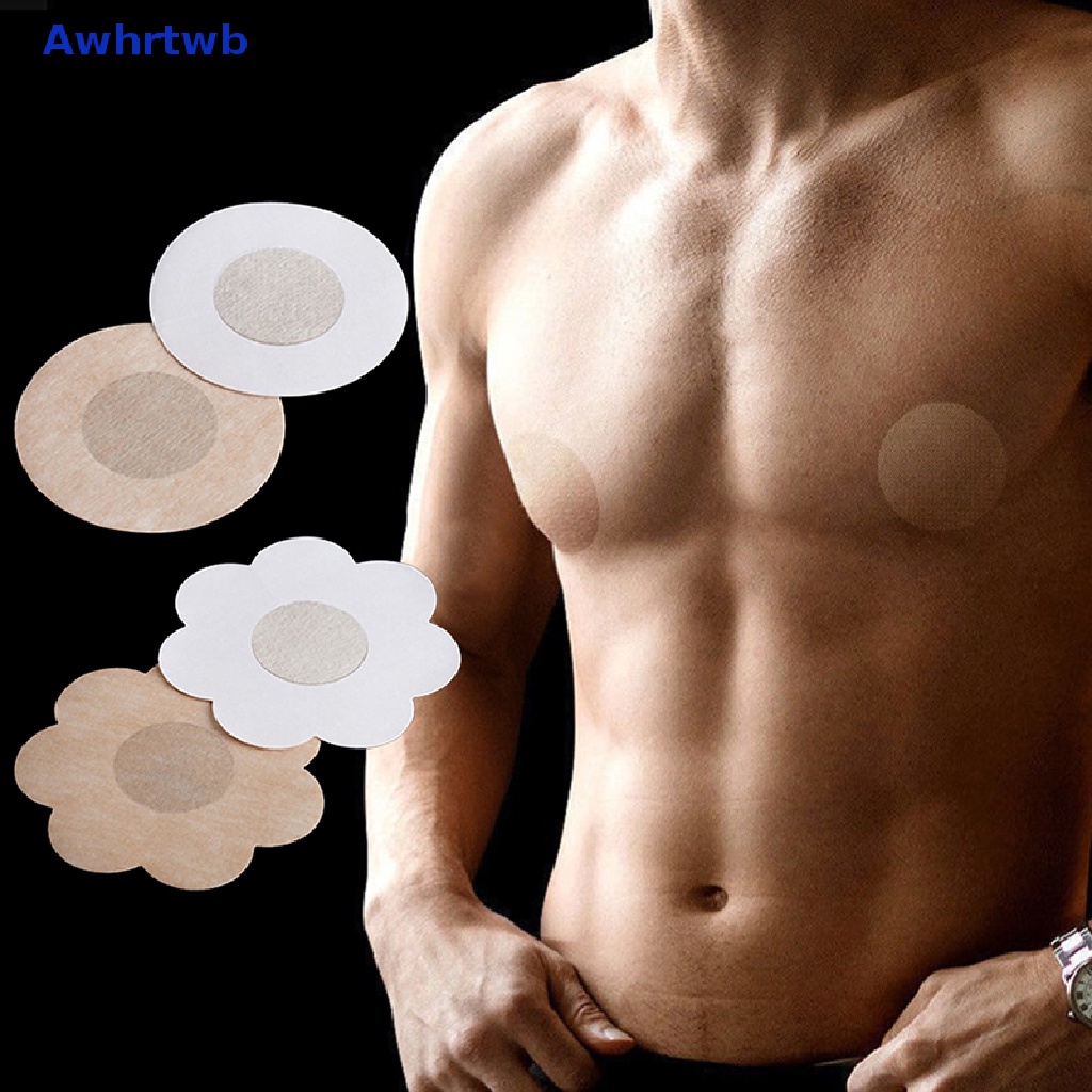 Set 50 Miếng Dán Ngực Tự Dính Hình Cánh Hoa Màu Đen Dùng Một Lần Cho Nữ Mới