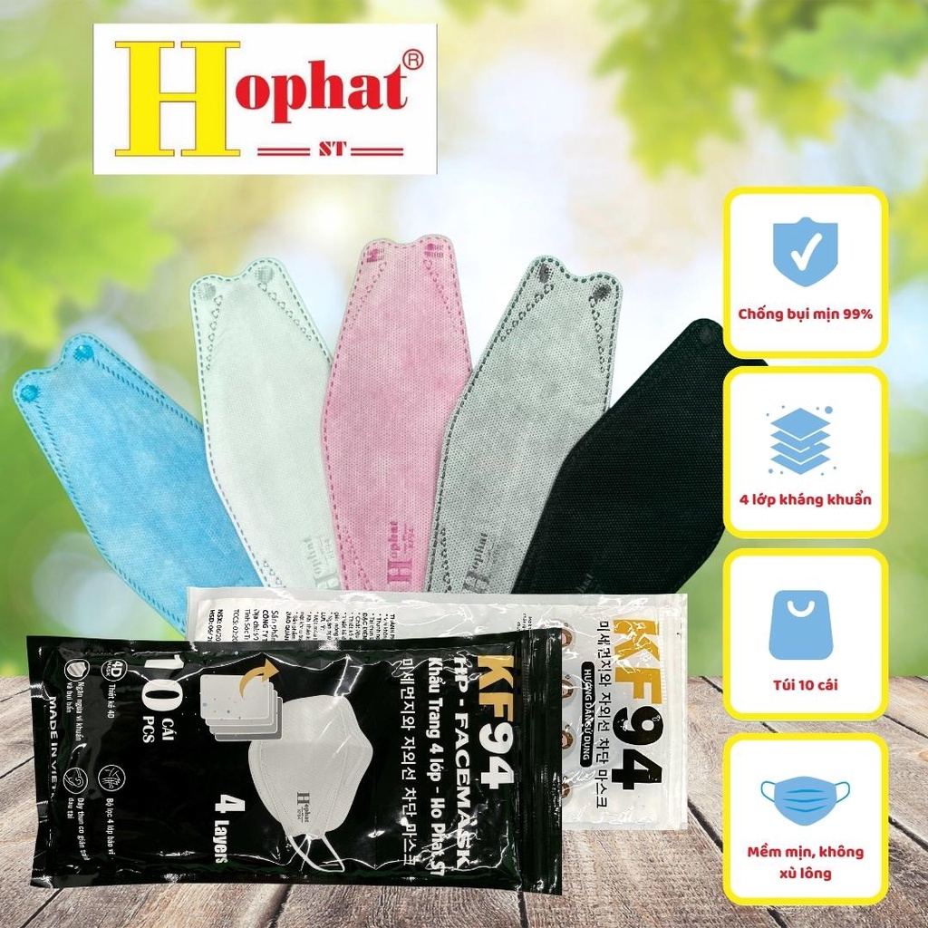 Thùng 300 Cái Khẩu Trang Kf94 Hồ Phát Dành Cho Người Lớn