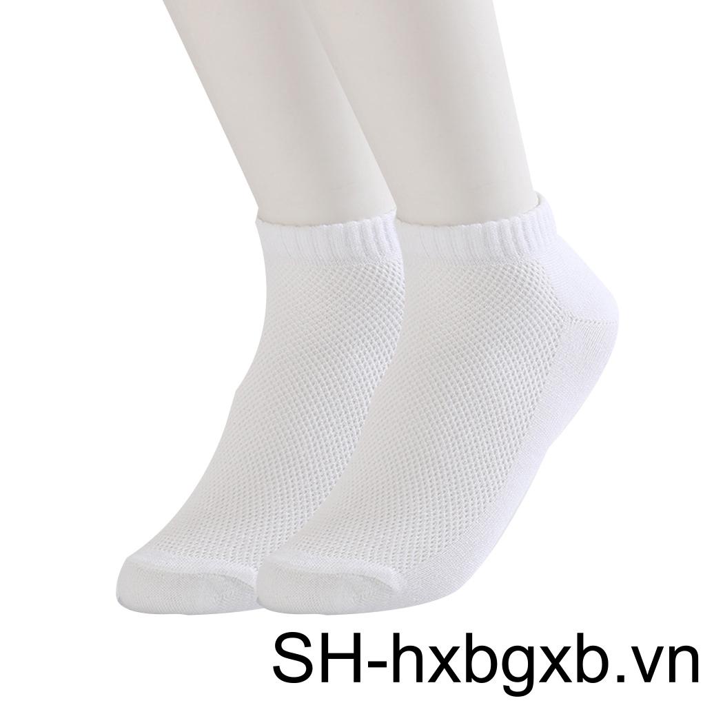 Set 5 Đôi Tất Cotton Pha Mềm Mại Cổ Thấp Thời Trang Mùa Hè Cho Nam