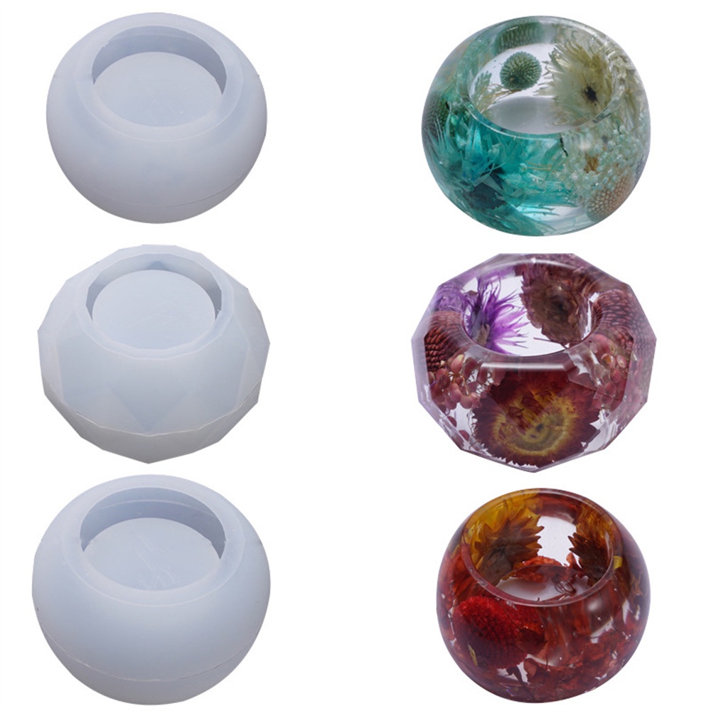 Khuôn Silicone Làm Chậu Hoa Bằng Nhựa Epoxy Độc Đáo