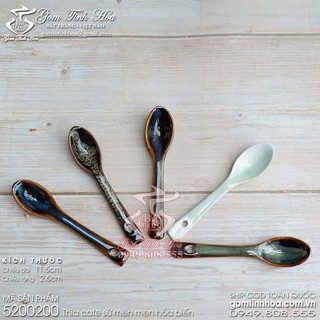 Thìa cafe gốm sứ Bát Tràng