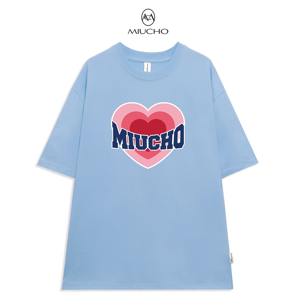 Áo thun form rộng nữ Unisex chất vải cotton MT017 Miucho in local brand