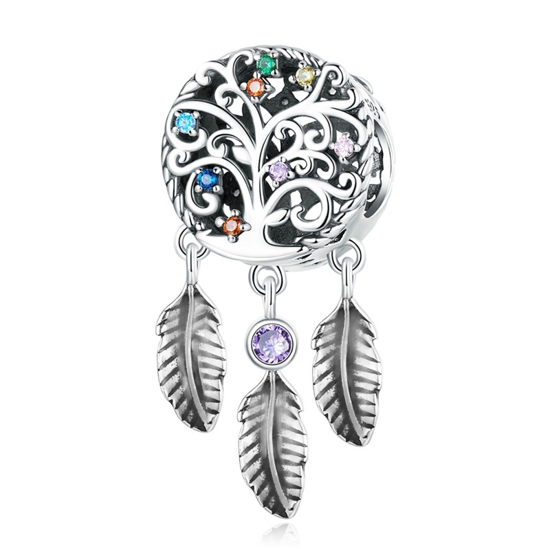 Vòng Tay Mặt Dreamcatcher Phối Lông Vũ Thời Trang Cho Nữ