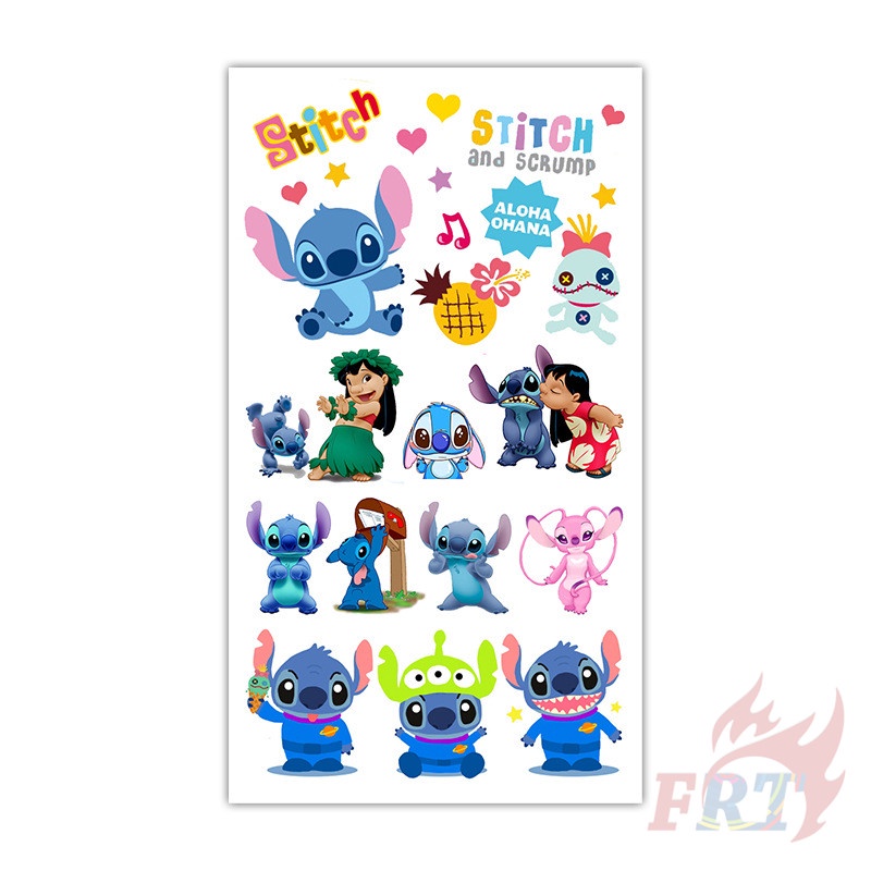 ❣️1 Tấm Hình Xăm Dán Hình Lilo & Stitch❣️ Hình Xăm Dán Chống Nước Hình Thiên Thần