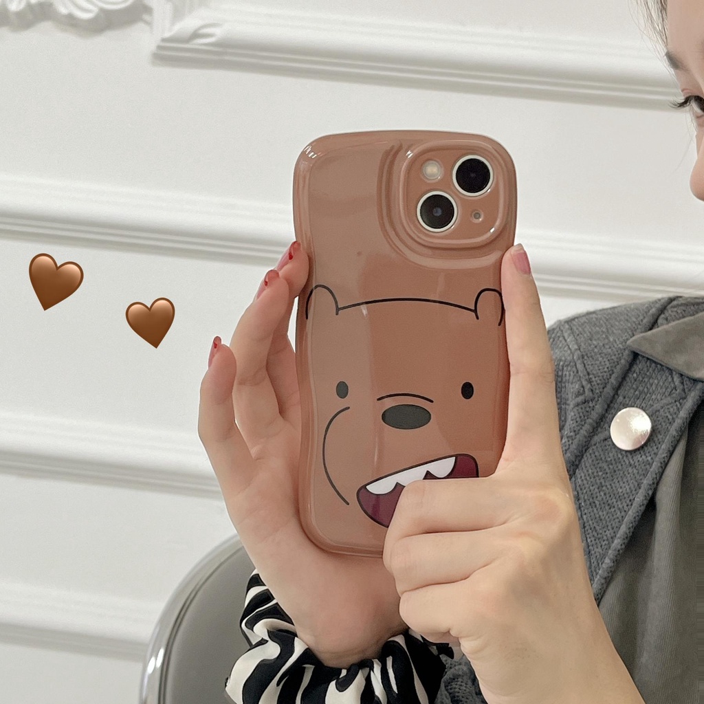 Ốp Điện Thoại TPU Silicon Mềm Chống Sốc In Hình Gấu Hoạt Hình Dễ Thương Cho iPhone 14 13 12 11 Pro Max 14 Plus