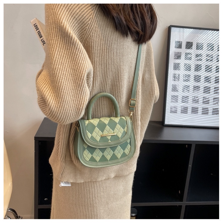 Túi Đeo Chéo Hình Thoi Đơn Giản Thời Trang Mùa Xuân 2023 Phong Cách Phương Tây