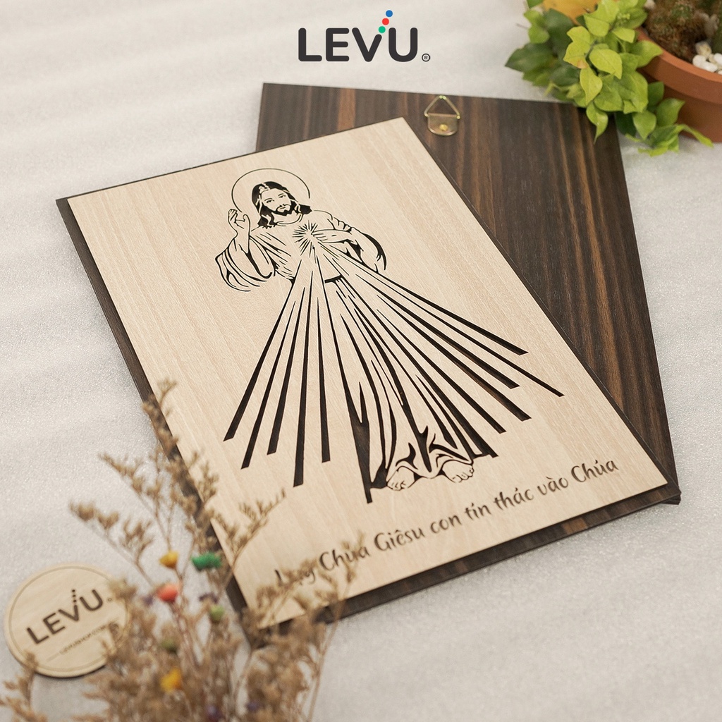 Tranh Công Giáo LEVU CG13 "Lạy Chúa Giêsu con tín thác vào Chúa"