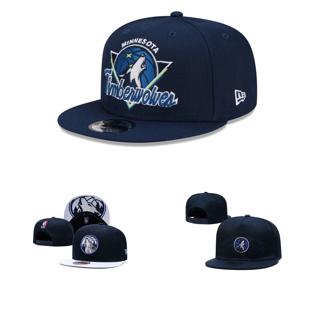 Mũ Lưỡi Trai Thể Thao Đi Biển Phong Cách Hip Hop Unisex In Hình Sói Xám Timberwolves Minnesota Timberwolves