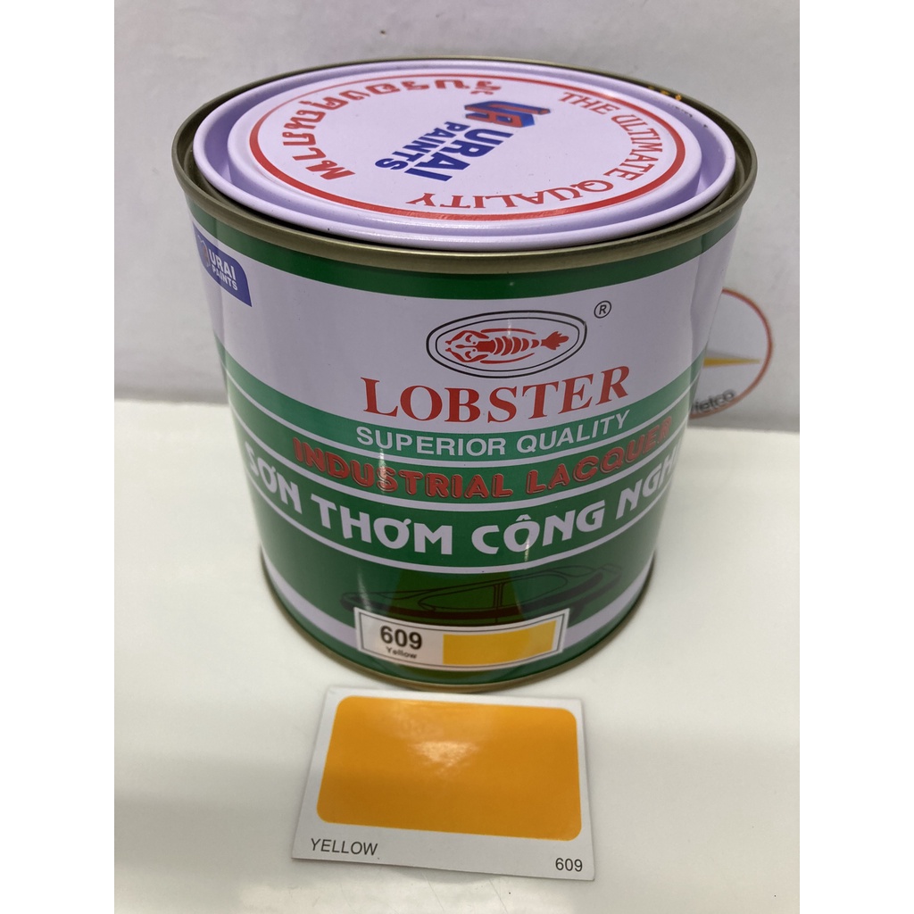 Sơn thơm công nghiệp Lobster màu vàng 609 - 800ml