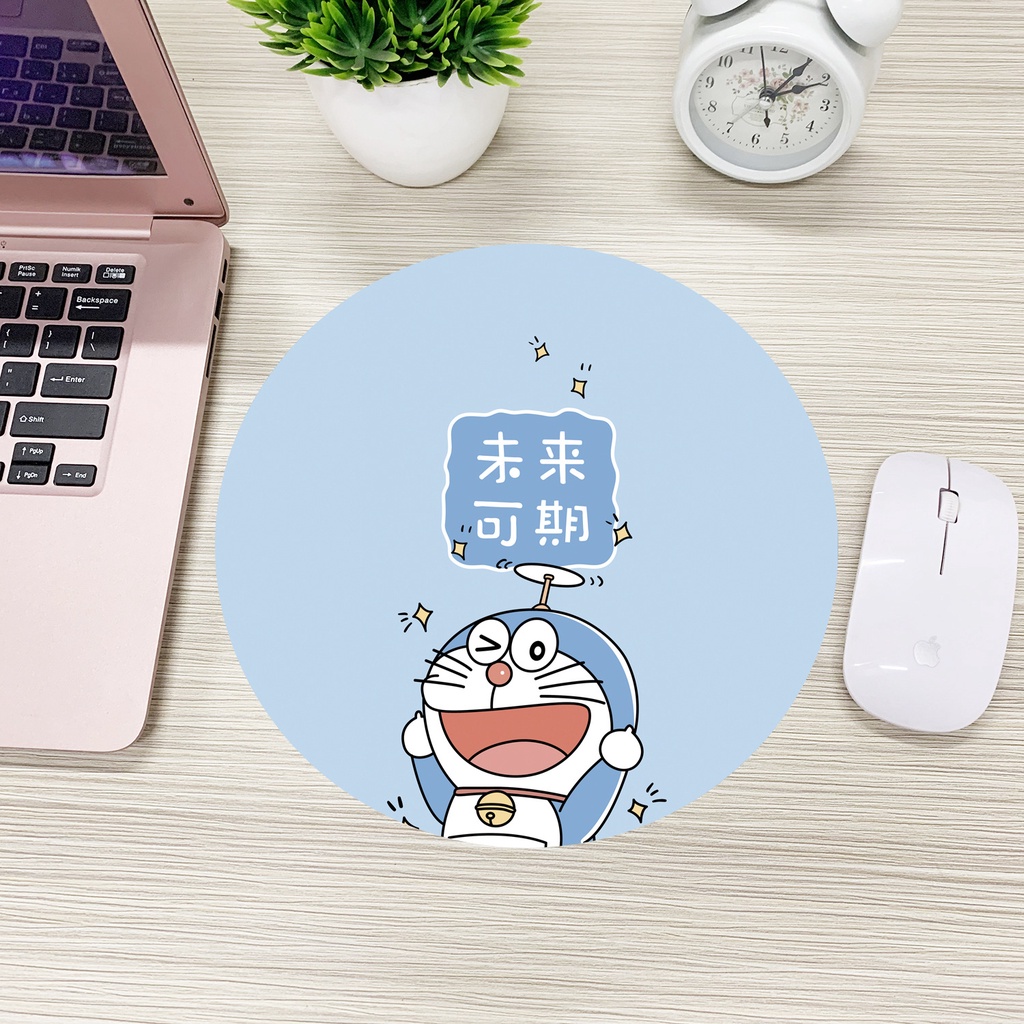 Lót chuột, bàn di chuột hình tròn 20x20cm họa tiết ngộ nghĩnh, cute