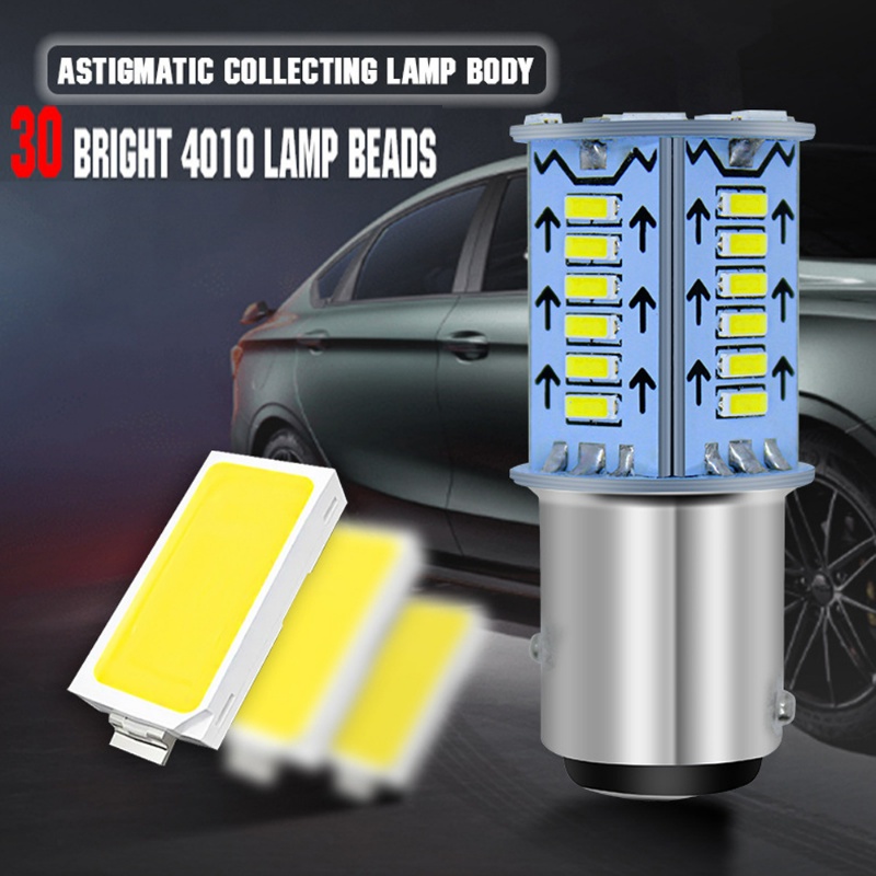 1 Đèn Led Tín Hiệu 1157 DC12V Ánh Sáng Trắng / Đỏ / Xanh Dương Cho Xe Hơi Xe Máy