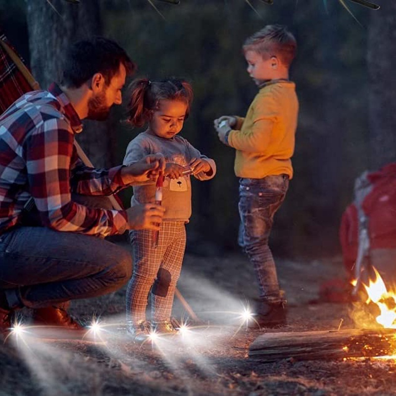 Set 2 Đèn Pha LED Croc 3 Chế Độ Chiếu Sáng Dành Cho Cún Đi Bộ Đường Dài Màu Đen