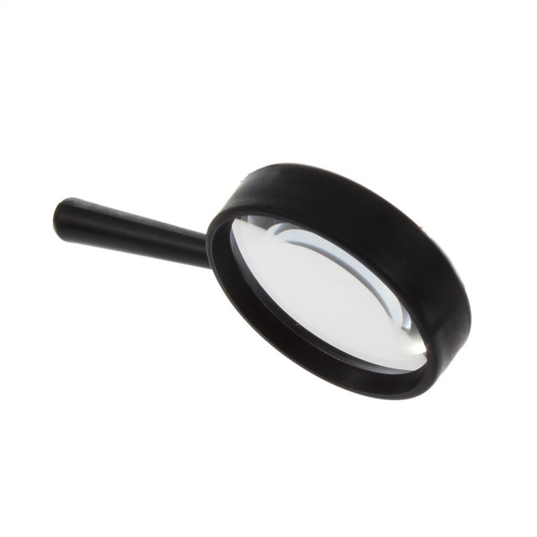 Top Handheld Reading 5X Micro Magnifier Hand Held Magnifying Acrylic 25mm