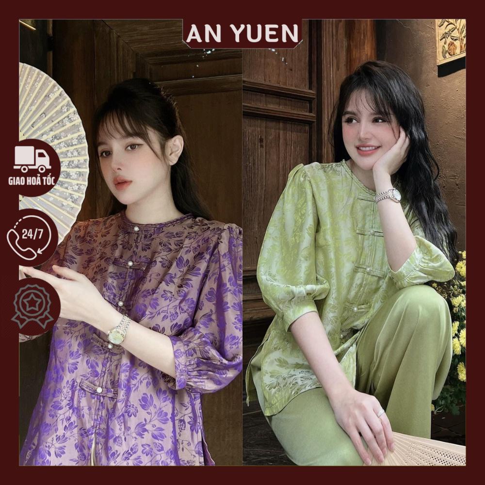 BỘ ĐỒ LỤA GẤM ĐI CHÙA NỮ - set Phật tử lụa tơ mềm mại sang chảnh # bà ba cổ tròn tết thủ công có túi 2 bên kèm quần B52