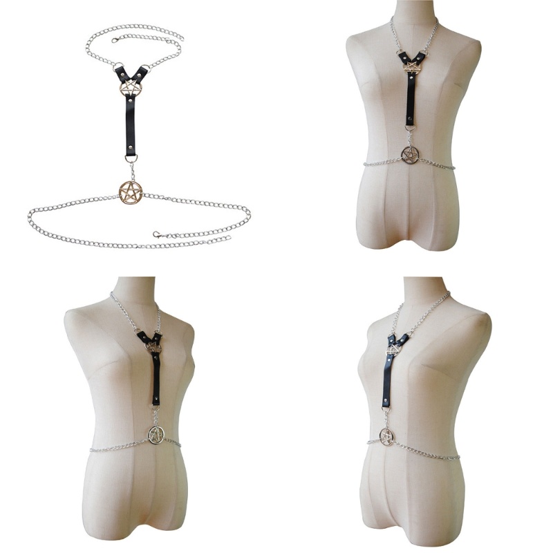 Dây Xích Đeo Ngực Đính Đá Pha Lê Thời Trang Quyến Rũ Cho Nữ