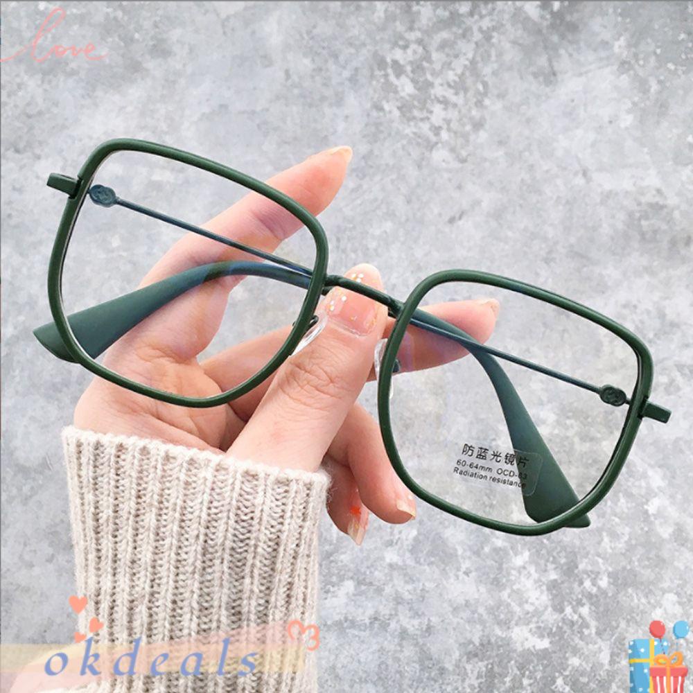 Kính Chống Ánh Sáng Xanh Gọng Lớn Phong Cách Hàn Quốc Cho Nam Giới