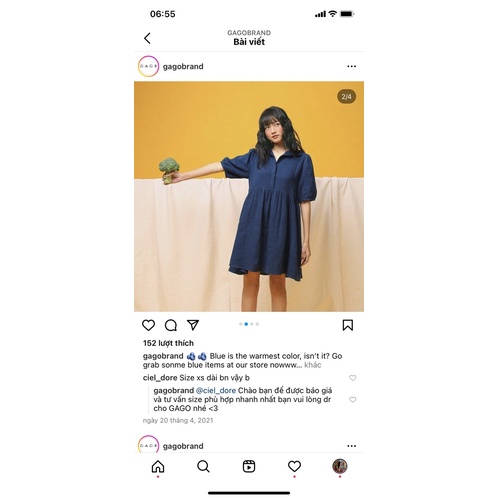 Đầm gago Size s