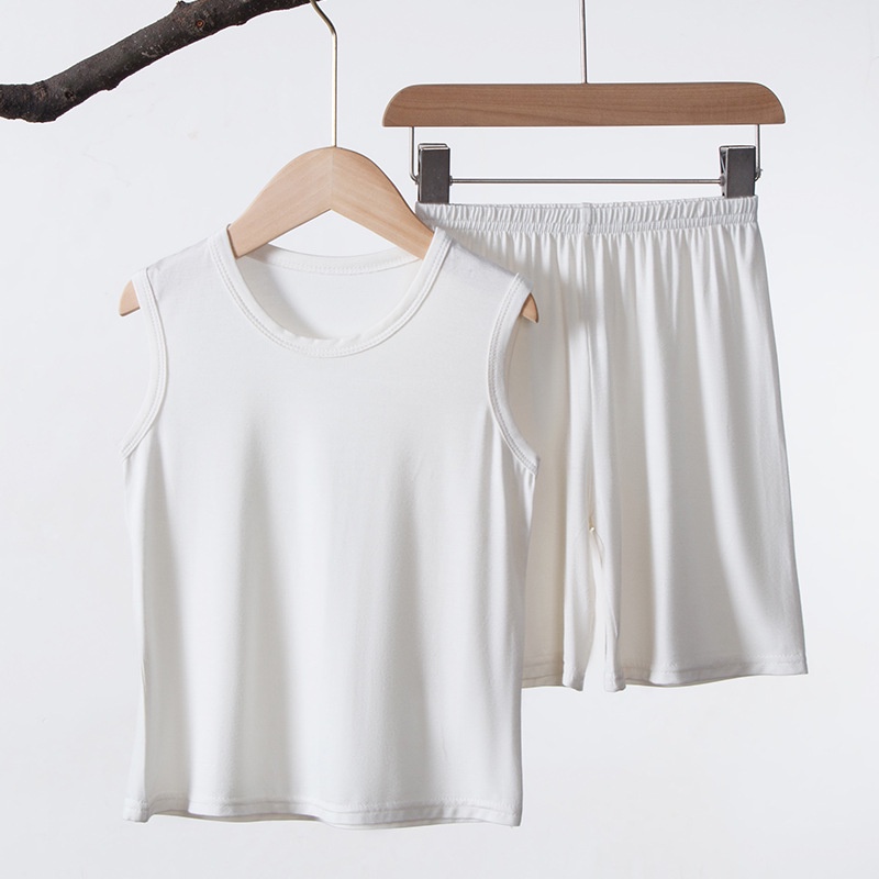 YAOEENH Bộ Đồ Ngủ Áo Sát Nách Phối Quần Short Thời Trang Mùa Hè Cho Bé 90-160cm