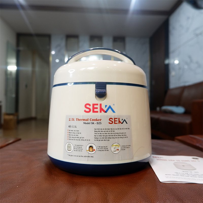 Nồi ủ thức ăn, nồi ủ ấm giữ nhiệt đa năng seka dung tích 2,5l và 4l hàng chính hãng seka có bảo hành