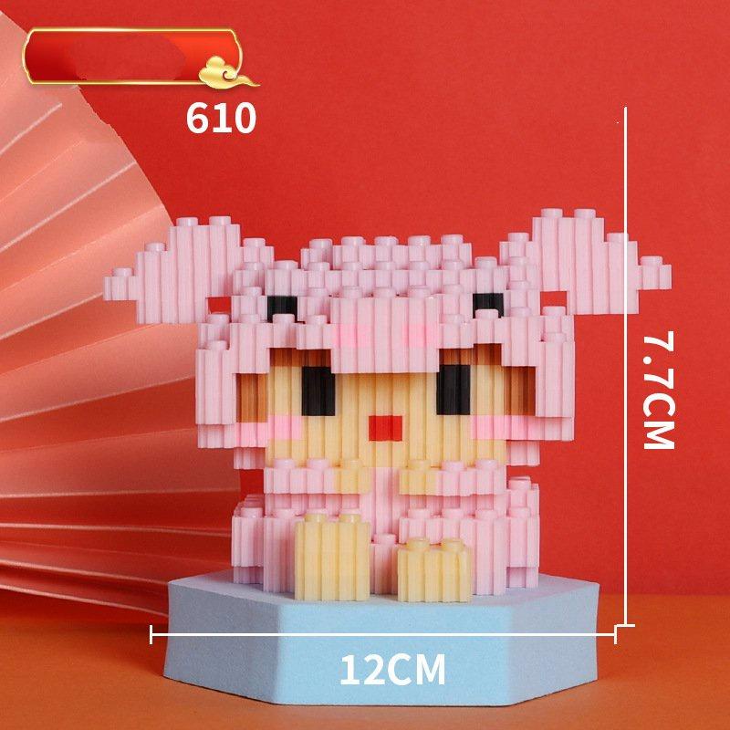 Mô Hình Lắp Ráp 3D 12 Con Giáp Đồ Chơi Mini Cute Khác Nhau, Xếp Hình Nhân Vật Hoạt Hình Dễ Thương Cho Các Bé - MINGO