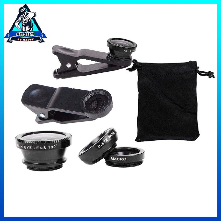 Clip xoay 360 độ Bộ ống kính máy ảnh Ống cá macro góc rộng [Z/13]