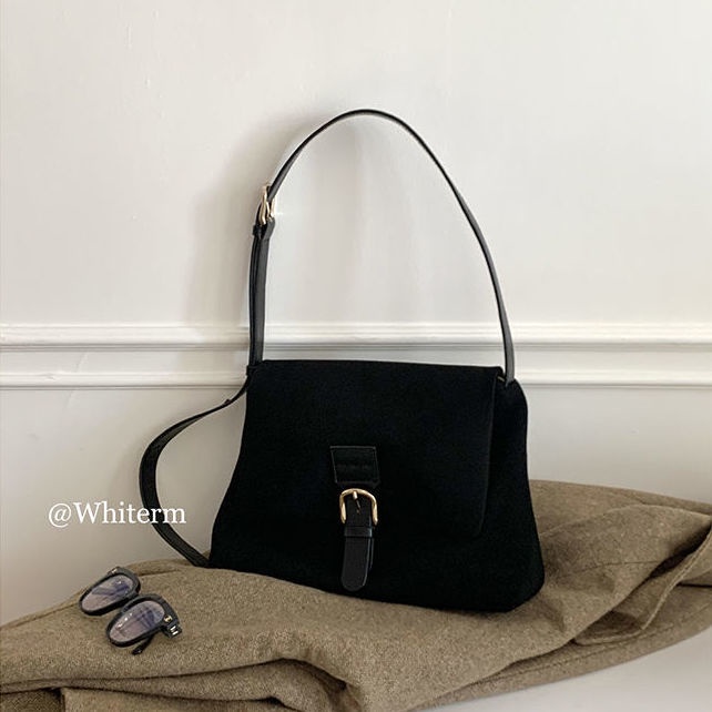 Túi Xách Da Lộn Đeo Vai Phong Cách Hàn Quốc Thời Trang Thu Đông Mới Cho Nữ