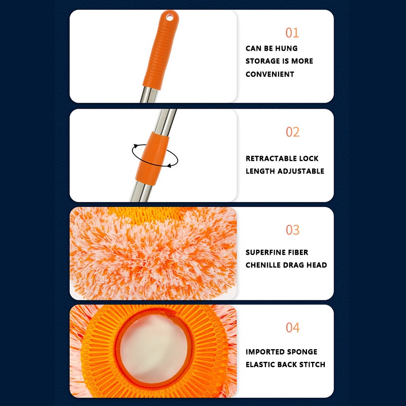 Cây Lau Nhà 77-117cm Đa Năng Tiện Dụng