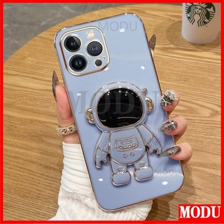 Ốp Điện Thoại Silicon Mềm Có Giá Đỡ Hình Phi Hành Gia 6D Dành Cho iPhone 14 Plus 11 12 13 PRO MAX