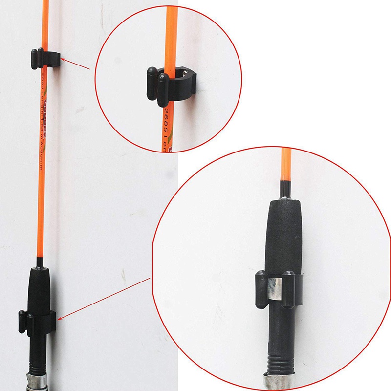 Bộ 20 Kẹp Giữ Cần Câu Cá 2 Kiểu Và 10 Móc Cỡ Lớn Tiện Dụng