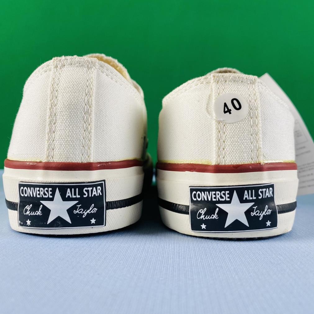Giày CV Kem Cổ Thấp - Có Video Ảnh Thực Tế Sneaker Nam Nữ Vải