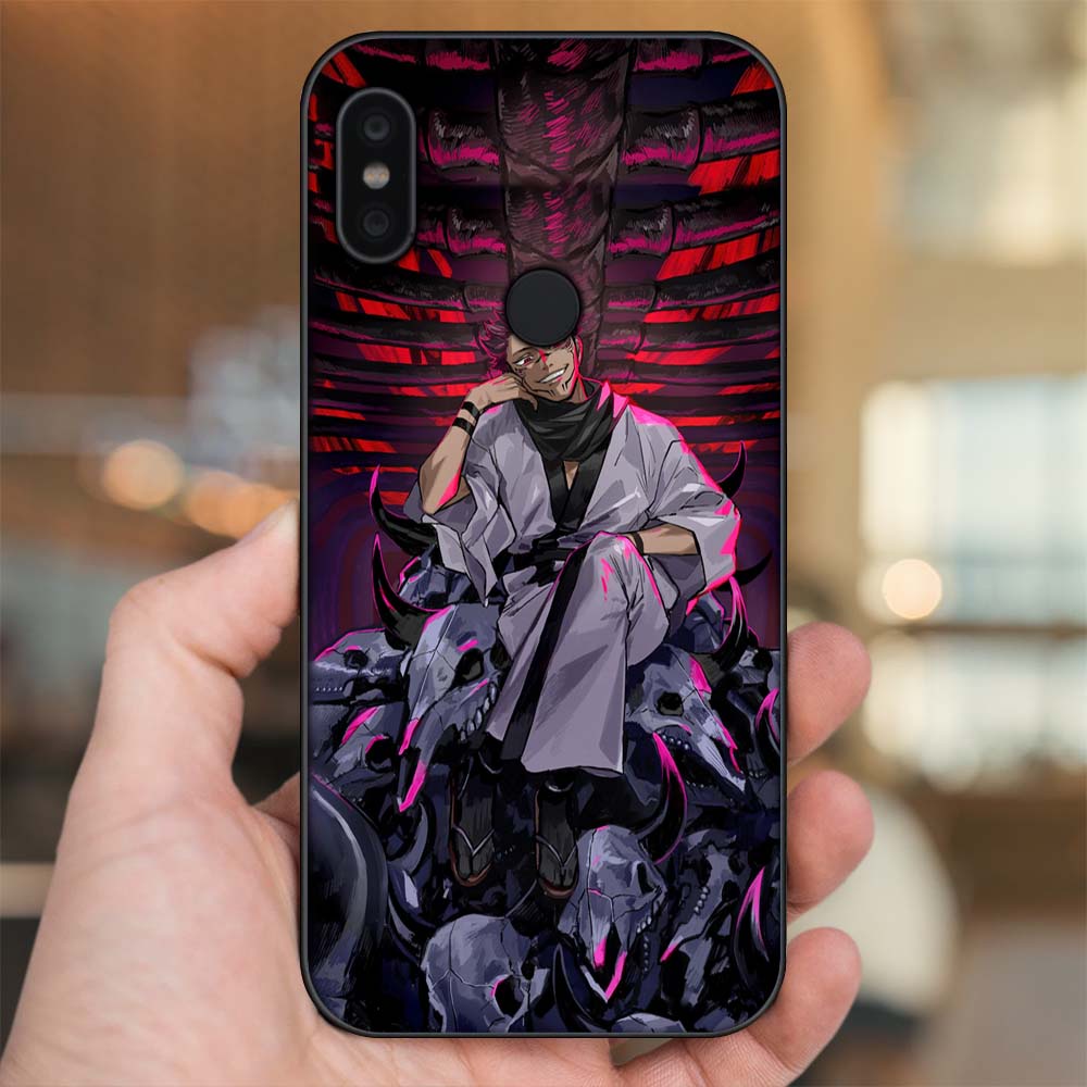 Ốp lưng Xiaomi Redmi Note 6 Pro viền đen in hình Sukuna Yuji Jujutsu Kaisen Chú Thuật Hồi Chiến