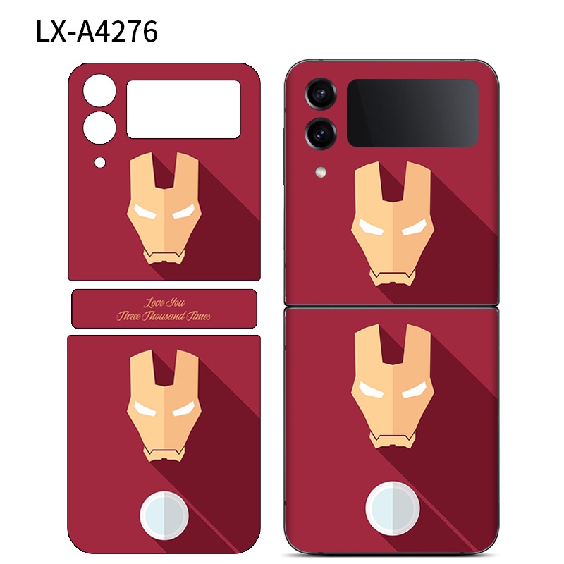 Miếng Dán Trang Trí Bản Lề Trục Trung Tâm Kiểu Hoạt Hình 3M Cho Samsung Z Flip 4 Z Flip 3