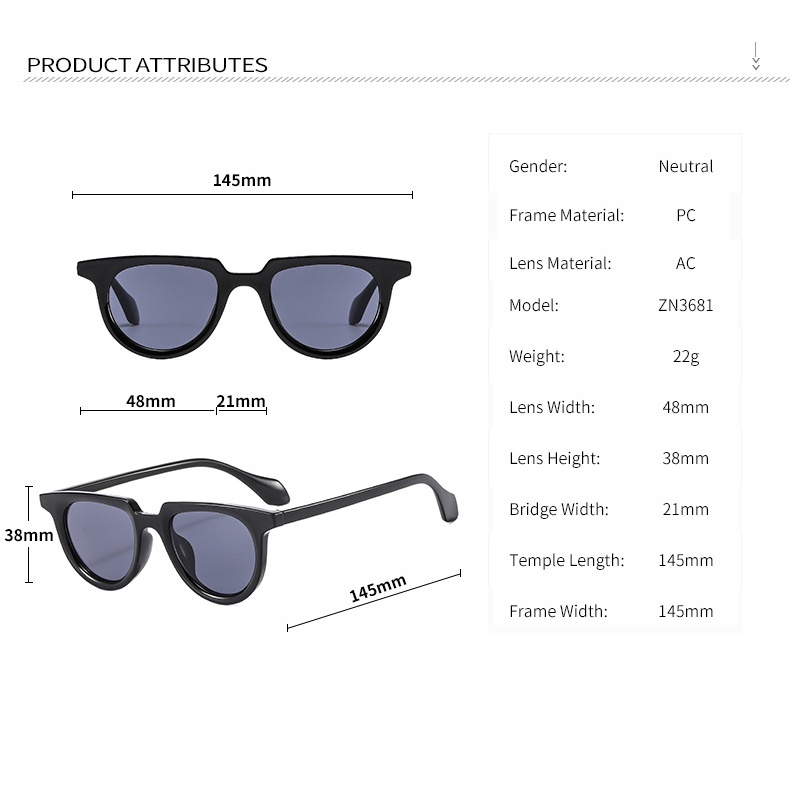 Kính Mát Mắt Mèo Phong Cách Retro Thời Trang Cho Nam Nữ