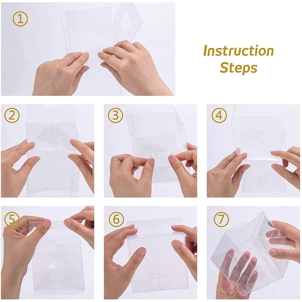 Hộp mica bằng nhựa PET dẻo chống bụi cho các mô hình hoặc làm hộp quà tặng kích thước nhỏ