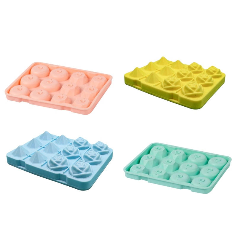 Khuôn Silicone Làm Đá Hình Hoa Hồng Có Thể Tái Sử Dụng