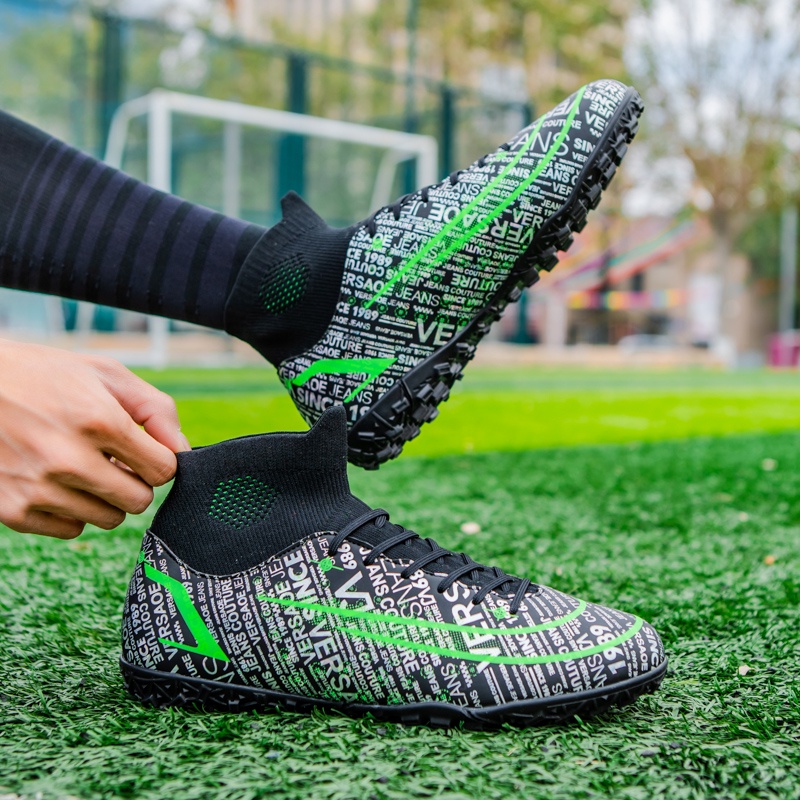 TF soccer shoes giày futsal Giày thể thao dành cho người lớn trẻ em cho bóng đá Kích thước đào tạo:35-45