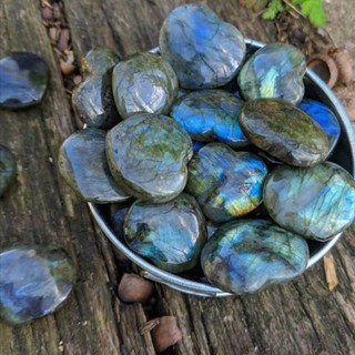 Trái tim pha lê đá tình yêu labradorite thạch anh tự nhiên hình trái tim pha lê chữa bệnh năng lượng đá quý quà tặng trang trí văn phòng tại nhà