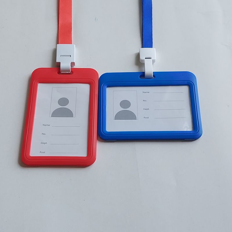 Thẻ đeo sinh viên, bao thẻ, dây đeo thẻ nhân viên kiểu dáng sang trọng nhiều màu sắc dây rộng 1,5 cm, thẻ đứng 7 x 11cm