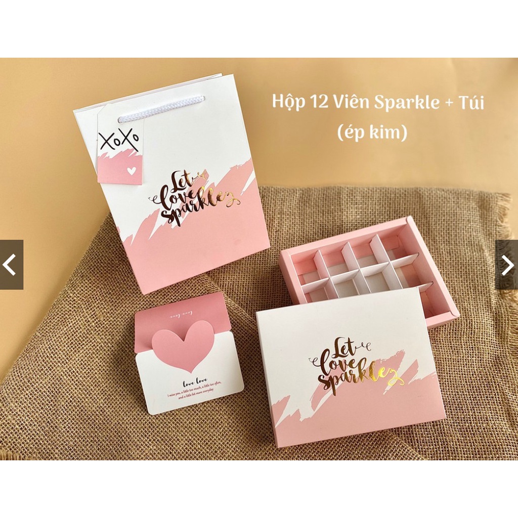 HỘP ĐỰNG SOCOLA 8,9,12 VIÊN