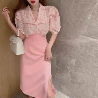 Set váy hồng - Hàng Quảng Châu