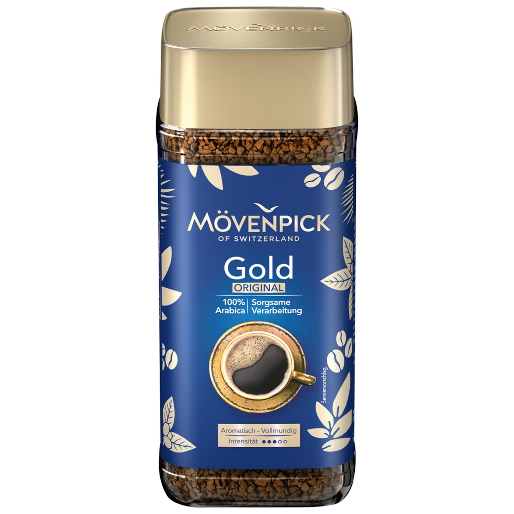 Cà phê hoà tan MOVENPICK COFFEE SẢN XUẤT TẠI ĐỨC Cà phê hòa tan Mövenpick Gold Original - 100% Arabica
