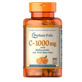 Vitamin C 1000mg Puritan's Pride hỗ trợ làm sáng da, giúp tăng cường đề kháng và hệ miễn dịch 100 viên của Mỹ