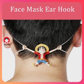 Móc hai đầu giữ khẩu trang tránh đau tai hình nhân vật Luffy trong anime One Piece