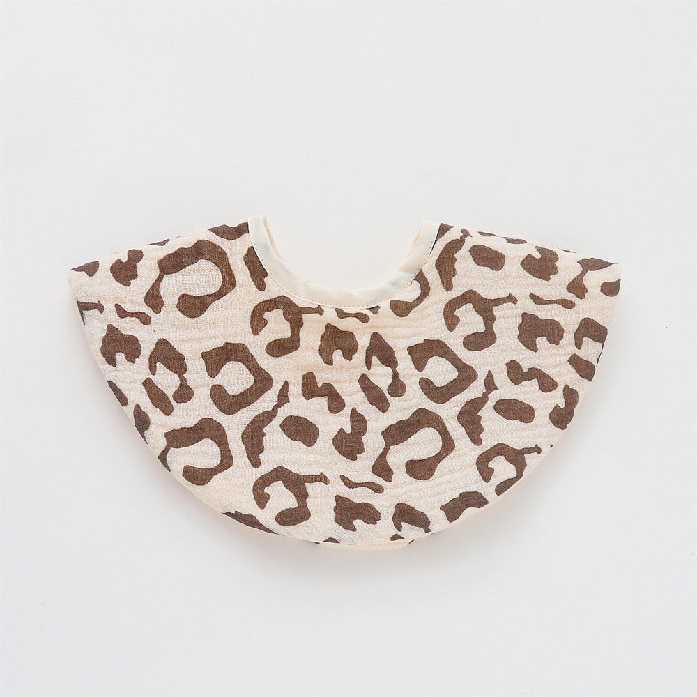 Yếm đeo cổ Miseo.vn dáng tròn ăn dặm xoay 360 cho bé vải xô muslin cotton cao cấp 4 lớp an toàn yếm dãi cho trẻ sơ sinh