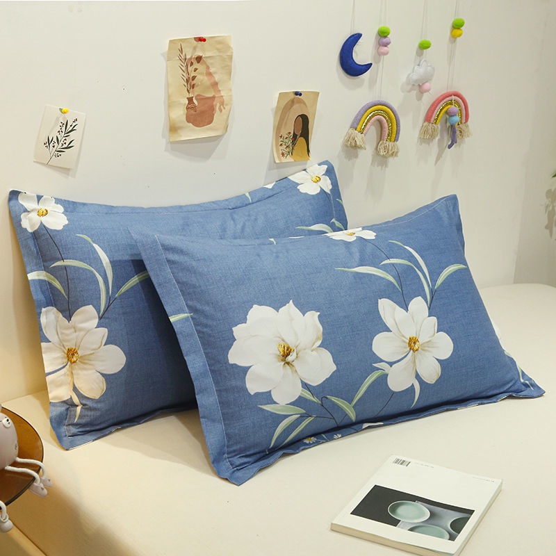 Cặp Vỏ Gối Dày Dặn 48x74cm Họa Tiết Hoạt Hình Dễ Thương