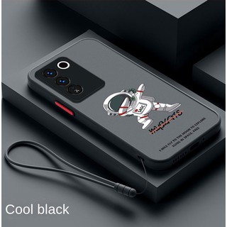 Ốp điện thoại Vivo Y100 5G NASA Phi hành gia Vỏ màu kẹo trong suốt Ốp điện thoại mờ
