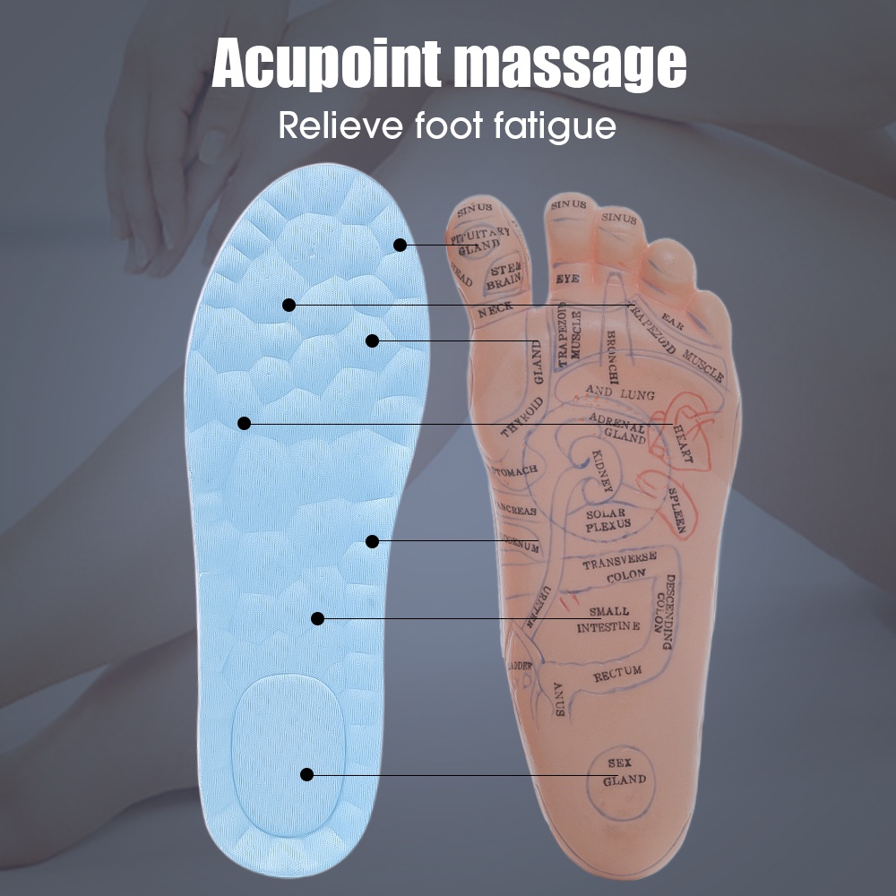 Đệm Xốp 4d Mềm Mại Lót Giày Giảm Đau Thoáng Khí Thoải Mái Có Thể Cắt Được Dành Cho Nam Và Nữ